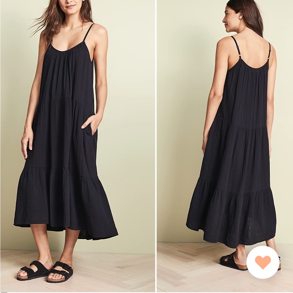 XIRENA ruby dress size S NWT black gauze